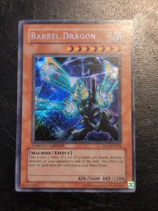 Yu-Gi-Oh! SECRET RARE HOLO CARD BARREL DRAGON MC1-EN002 VLP - Picture 1 of 7