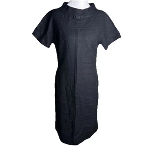 Vintage I. Magnin & Co. 1960’s Mod Wool Dress Wednesday Modest Jackie O Gr. 6/8 - Bild 1 von 12