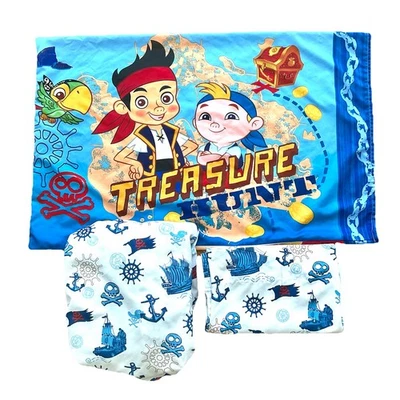 Juego de sábanas y funda de almohada Disney Jake y los piratas de Neverland para niños pequeños Foto 1 de 4