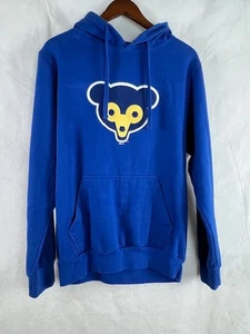 Chicago Cubs Hooded Sweatshirt Small Blue - Picture 1 of 2