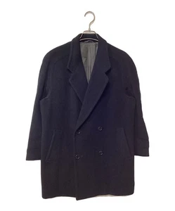 Christian Dior 100% Wool Double Breasted Coat Size S Navy Blue Made in Italy - Picture 1 of 24