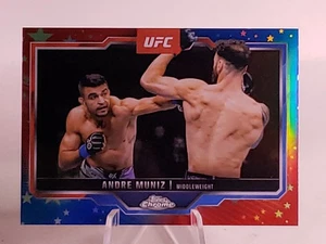 2025 Topps Chrome UFC Andre Muniz Red Blue Refractor  - Bild 1 von 2