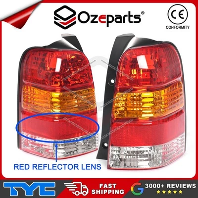Set Pair LH+RH Tail Light Lamp Red Reflector For Ford Escape ZA ZB 2001~2006 - Image 1 of 4