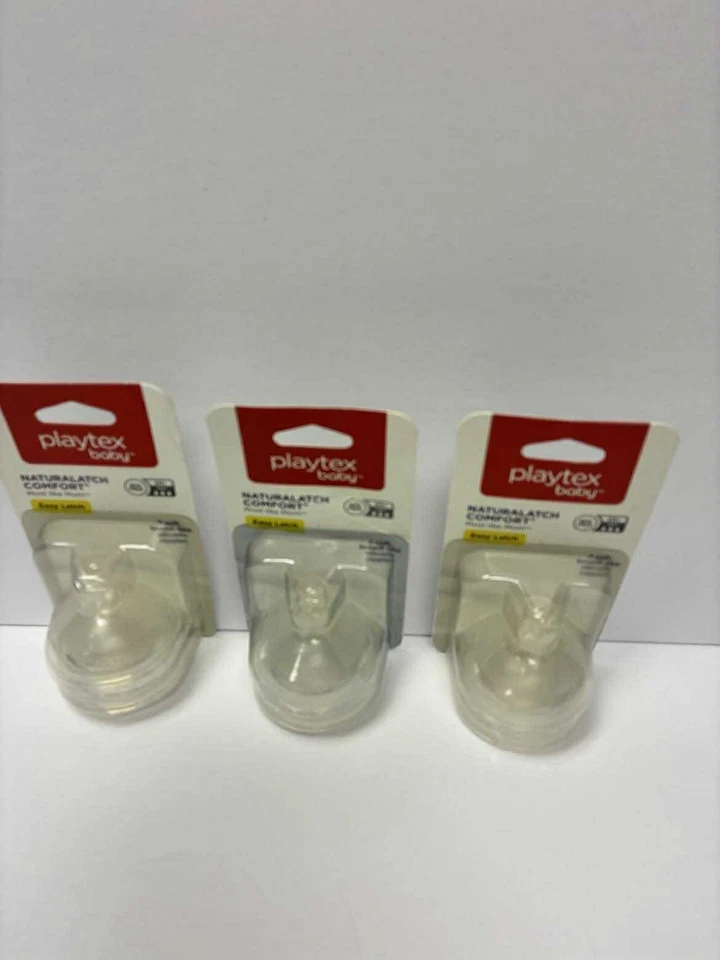 5pks Playtex NaturaLatch Comfortsilicone Nipples BPA 6m Fast Flow 10
