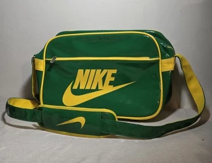 Nike VTG GREEN Tote Bag Adjustable Strap RARE Find - Picture 1 of 24