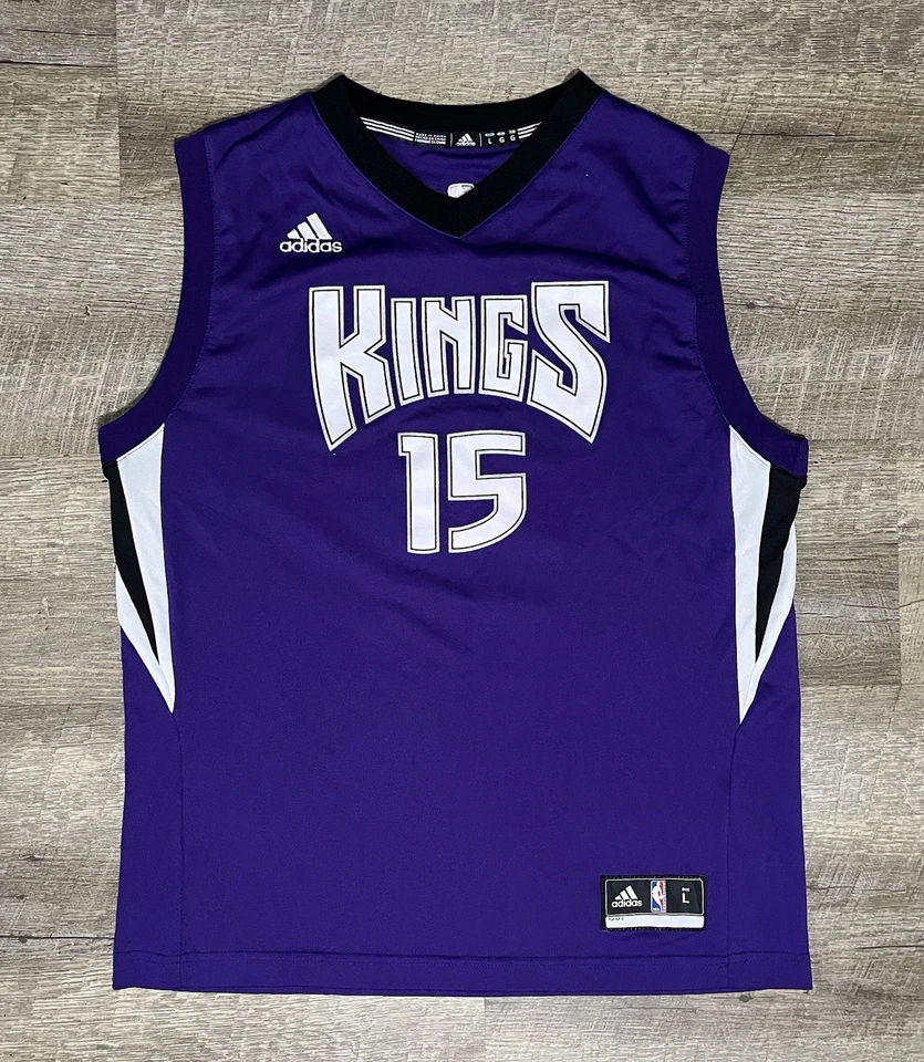 Camiseta Adidas Demarcus Cousins Sacramento Kings para hombre L púrpura 2014 Foto 1 de 4