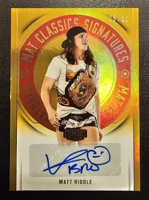 2025 Combat Anthology - Matt Riddle - Mat Classics Signatures - Gold - 09/10 - Image 1 of 2