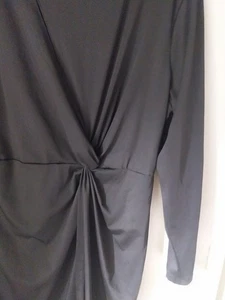 Black Wrap Style Dress Size 22 3XL - Picture 1 of 4