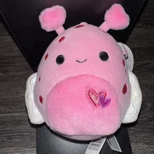 Squishmallows 5"" San Valentín Shabnam The Sea Slug, Pequeño, Rosa - Imagen 1 de 2