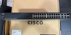 Cisco SG300-28PP-K9 V04 28-portowy przełącznik zarządzalny PoE+ Gigabit - Zdjęcie 1 z 5