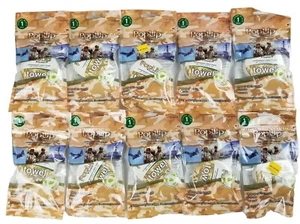 (10) 1 paquetes = 10 toallitas emergentes totales de algodón comprimido 12" X 22" camping bugout - Imagen 1 de 7