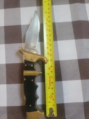 Vintage Brass Handle 8" Knife 4" Blade - Image 1 of 4