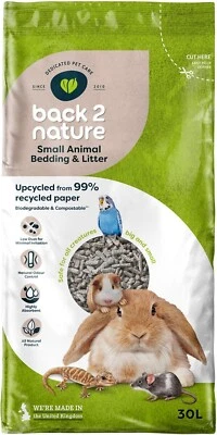 Back-2-Nature Small Animal Bedding and Litter, 30 L Packaging May Vary