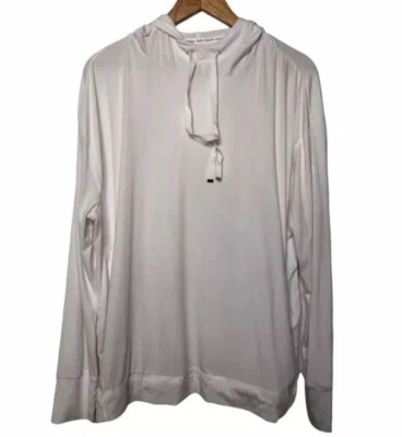 Jones New York Sport White Long Sleeves Sweatshirt Hoodies Size Large NEW - Image 1 of 4