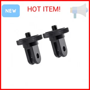 Camera Tripod Mount for Gopro Adapter, 2Pcs 1/4-20 Screw Conversion Adapter- NEW - Picture 1 of 2
