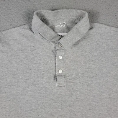 Camisa Polo Bonobos Para Hombre Talla Grande Gris Informal Manga Corta Adulto Foto 1 de 4