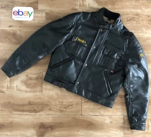 Belstaff RACEMASTER leatherette jacket, shearling inliner, black, size L - Bild 1 von 17