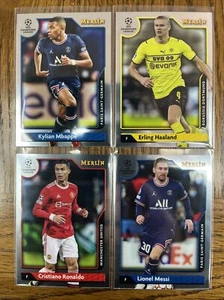 2021-22 Topps Merlin Lot of Messi, Ronaldo, Haaland & Mbappe, World Cup 👀🥅⚽️🔥 - Bild 1 von 10