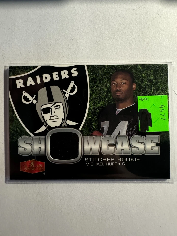 K242,854 - 2006 Flair Showcase Showcase Stitches Jersey #SHSMH Michael Huff - Image 1 of 1