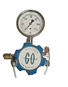 GO Pressure Regulator 102602 G60 0-50 psig PR-1 3000 PSIG 1/2" Ports - Picture 1 of 3
