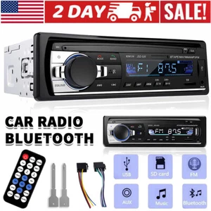 Bluetooth Car Stereo Audio In-Dash FM Aux Input Receiver SD USB MP3 Radio Player - Picture 1 of 14