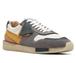 Mens Clarks Tor run Sneaker - Grey Combi Suede/Leather, Size 9.5 M US [261 67870