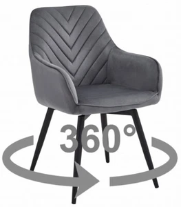 Eleganter Esszimmerstühle Drehbar Küchenstuhl Stuhl Sessel Wohnzimmerstuhl - Bild 1 von 8