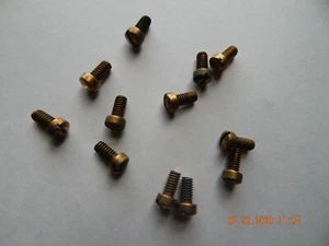 MESSING FÜLLERKOPF SCHLITZMASCHINENSCHRAUBEN 1/4-20 x 1/2" 12 STCK. NEU HAT ANLAUF - Bild 1 von 1