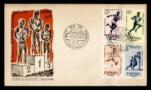 DR WHO 1962 SPAIN FDC SPORTS CACHET COMBO 3PTAS m23993 - Picture 1 of 2