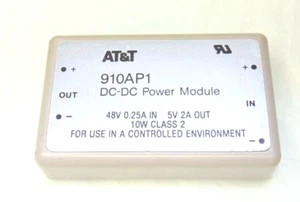 Módulo de alimentación convertidor DC-DC AT&T 910AP1 ENTRADA 48VDC SALIDA 0,25A - 5VDC 2A 10W Clase2 - Imagen 1 de 7