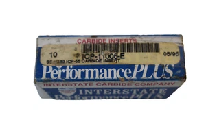 (Qty 10) Interstate SEC422 ICP55 Carbide Milling Inserts NOS - Picture 1 of 2