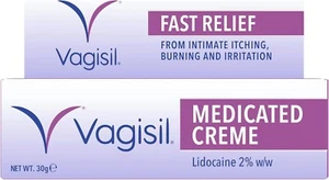 Vagisil Medicated Cream 2% - Feminine Itching, Burning & Irritation Relief - 30g - Picture 1 of 2