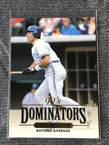 1994 Donruss 90's Dominators Batting Average Paul Molitor Toronto Blue Jays #3