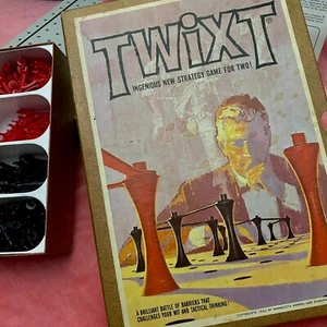 1962 TWIXT Strategy Board Game 3M Minnesota Mining Manufacturing BOOKSHELF - Picture 1 of 11