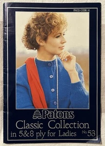Patons 13 x knitting patterns Classic Collection No. 53 women's 5 and 8 ply - Picture 1 of 13