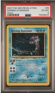 Shining Gyarados 65/64 Neo (PSA 6) Pokemon Double Holo Error - Picture 1 of 1