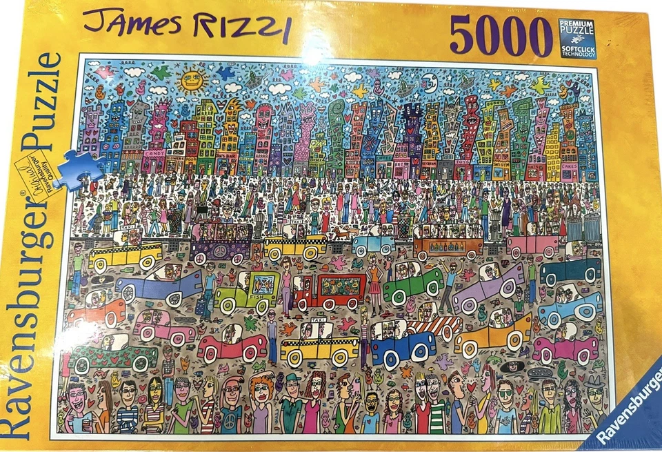 Ravensburger James Rizzi *****5000 Piece**** New York City  Puzzle 2011 174270 - Image 1 of 4