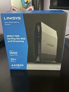 Linksys AX1800 Wi-Fi 6 Router Home Networking, Dual Band Wireless AX Gigabit - Picture 1 of 3