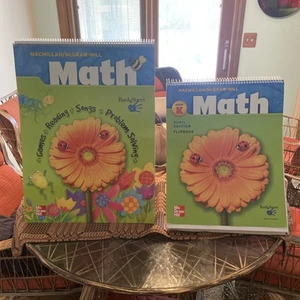 Set 2 Large McGraw Hill Math Grade K EaselsFlipbook Pupil Edition Chapter Lesson - Picture 1 of 12