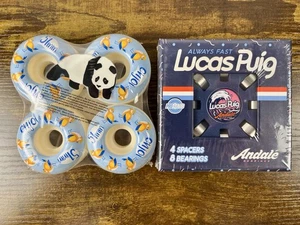 Ruedas Enjoi Skateboards 51 mm Early Birds y Andale Rodamientos Lucas Puig ~ Nuevas - Imagen 1 de 4