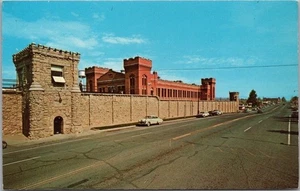c1960s MONTANA STATE PENITENTIARY Postcard Deer Lodge Mont. / Street View UNUSED - Picture 1 of 2