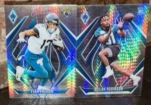 2024 Panini Phoenix Hyper Prizms Evan Engram #55 + Keilan Robinson #212 Jags - Imagen 1 de 2