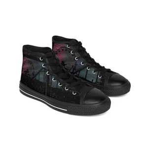 Urban Style High-Top Sneakers - Cool Graphic Design, Comfort for Everyday Wear - Picture 1 of 5