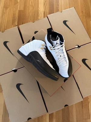 Nike Air Jordan 12 Retro Taxi Blanco Negro 2025 CT8013-117 Zapatos para Hombre NUEVO Foto 1 de 4