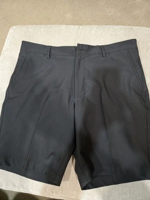 Dunning 高尔夫短裤黑色 8.5 英寸内缝弹力 35 码  — 第 1/4 张图片