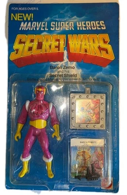 MARVEL SUPER HEROES SECRET WARS - BARON ZEMO FIGURE - MATTEL UNPUNCHED MOC  1984 - Image 1 of 2