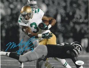 MICHAEL FLOYD NOTRE DAME FIGHTING IRISH JSA AUTHENTICATED ACTION SIGNED 8x10 - Picture 1 of 1