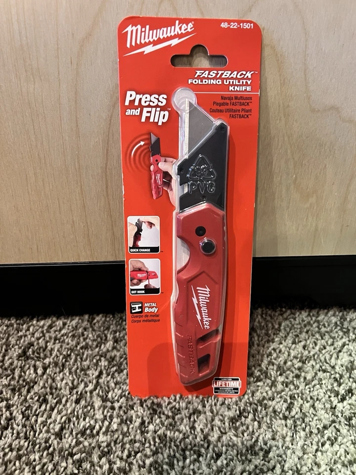 Cuchillo utilitario plegable Milwaukee FASTBACK - rojo (48-22-1501) nuevo Foto 1 de 1