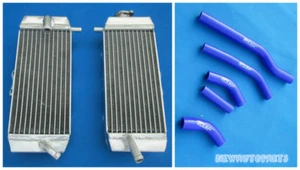 BLUE Aluminium Radiator &Hose For YAMAHA YZF250 YZ250F 2006 /WR250F WRF250 07-09 - Picture 1 of 9