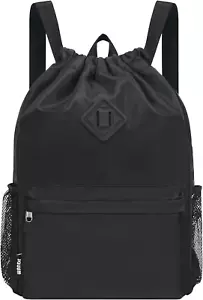Rucksack Mit Kordelzug, Sporttasche Mit Schuhfach, Wasserabweisender - Bild 1 von 12